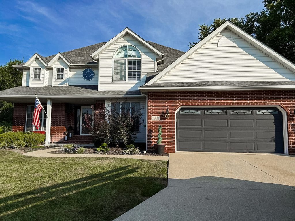 Local roofing company in O’Fallon IL completing a roof installation